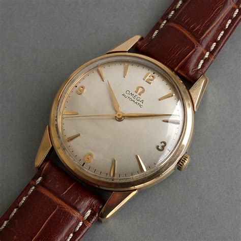 omega solid gold watch vintage|vintage omega watches 1960s gold.